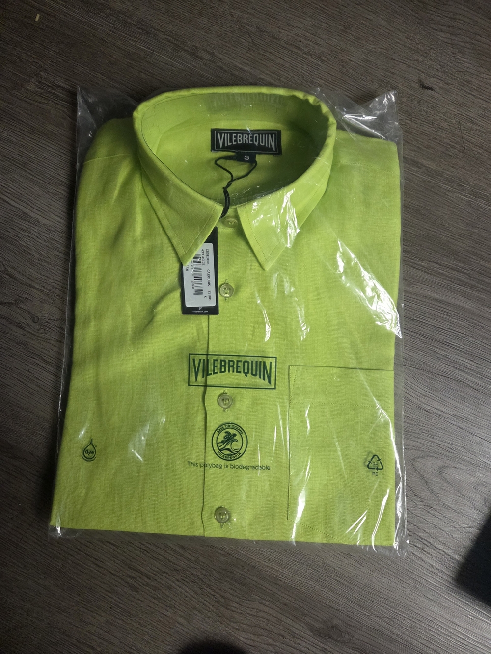 Vilebrequin Neon Lime Short-Sleeve Dress Shirt